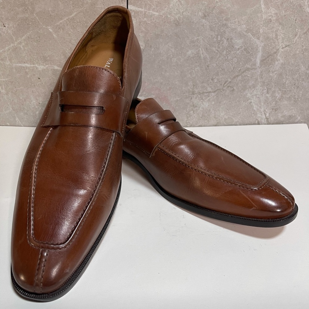 Wall + water men’s brown slip on dress shoes